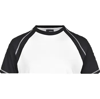 Pánské tričko James&Nicholson Pánské triko JN010 White-Black 3XL