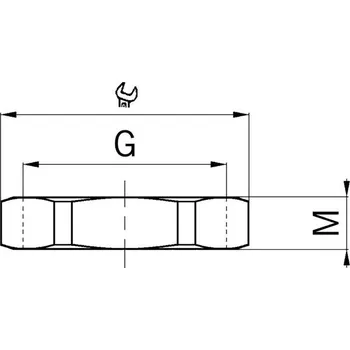 elektrický kabel Agro 8000.32 Matice mosazná, závit M32x1,5