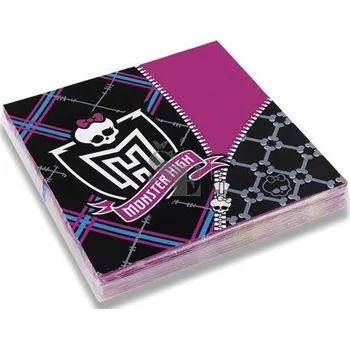Papírový ubrousek Papírové ubrousky Monster HIGH 33/3/20 16ks, Amscan
