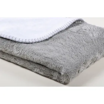 Dětská deka Artg Měkká fleecová deka 76x101 9S172850 White-Grey 76 x 101 cm