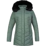 Dámský zimní kabát Hannah MARETA II 46 Zelená, Černá