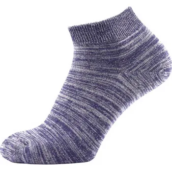 Pánské ponožky KNITVA Sportovní kotníčkové ponožky s melírem FITO melír tmavě fialová 37