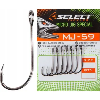 Rybářský háček Háčky s protihrotem Select MJ-59 Micro Jig Special 8 ks