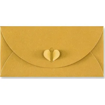 Obálka Barevná obálka DL zlatá LUX BUTTERFLY