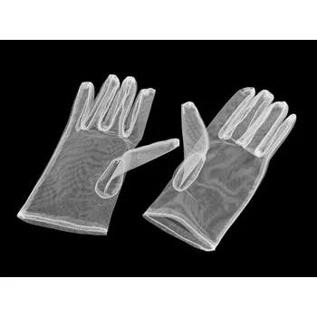 Rukavice Společenské rukavice tylové, malé, 1 bílá