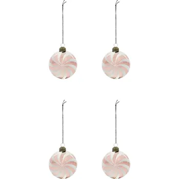 Vánoční dekorace House Doctor Vánoční ozdoba Delic Rose – set 4 ks