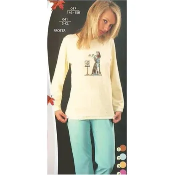 Dívčí froté pyžamo 047/1, vel. 146, 158