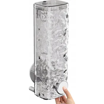 Dávkovač tekutého mýdla šamponu nástěnný transparentní 450 ml