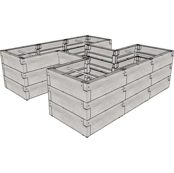 Vyvýšený záhon JUWEL TIMBER ERGOLINE H (20479) LG3133