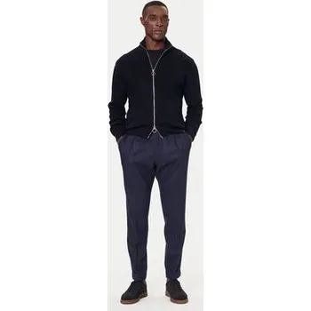 Dámské kalhoty Paul&Shark Kalhoty z materiálu 15314077 Tmavomodrá Regular Fit 50