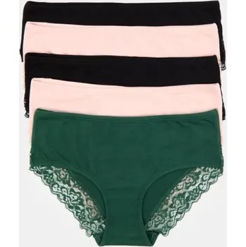 Dámské spodní prádlo Sinsay - Sada 5 kalhotek hipster - vícebarevná - 956EZ-MLC - 956EZ-MLC-XXL