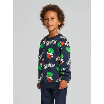 Chlapecká mikina Sinsay - Mikina typu crewneck Grinch - námořnická modrá - 096FC-59X - 096FC-59X-122
