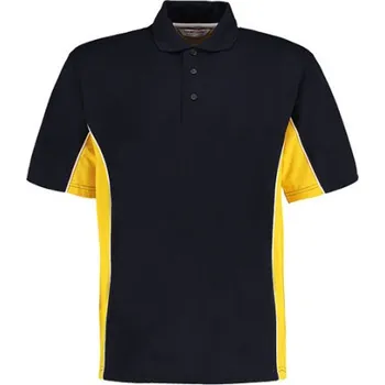 Pánské tričko Kustom Kit Pánské polo triko KK475 Navy-Mid Yellow S