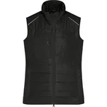James&Nicholson Dámská softshellová vesta JN1821 Black-Black M