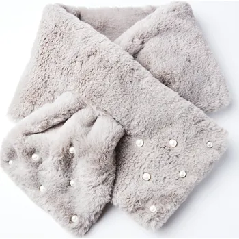 Čepice 3Pagen Šálový provlékací límec šedá 89 x 5,5 cm