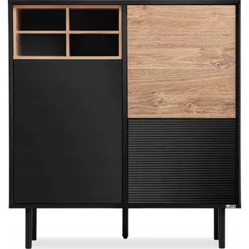 Komoda KOMODA ČERNÁ LOFT 150 DUB ANTRACIT LOFTY KONSIMO