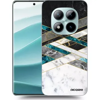 Pouzdro na mobilní telefon Picasee silikonový průhledný obal pro Xiaomi Redmi Note 15 Pro+ - Black & White geometry