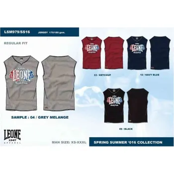 Pánské tílko LEONE pánské tílko LSM979/S16 černá "L" N/A