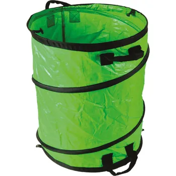 Venkovní odpadkový koš Skládací koš na listí polyester 450 x 560 mm 90 l zelený