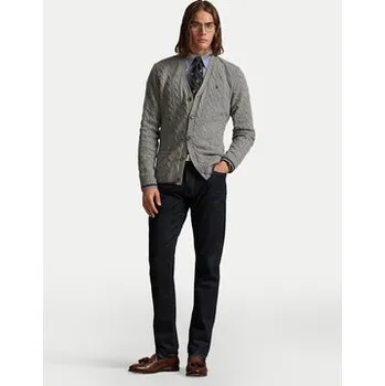 Pánský svetr Polo Ralph Lauren Kardigan 710949808005 Šedá Regular Fit XXL
