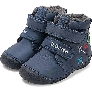 Dětská móda D.D.STEP chlapecká zimní obuv W015-52347A modrá 24