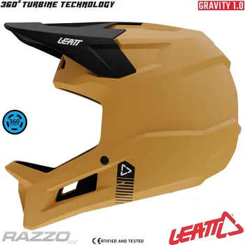 Cyklistická přilba Dětská integrální MTB helma LEATT MTB 1.0 Gravity Junior Helmet Lager Yellow 2026 KL