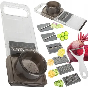 Struhadlo Kuchyňská mandolína 5v1 Kráječ Struhadlo na Zeleniny s V-ostřím