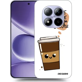 Pouzdro na mobilní telefon Picasee silikonový průhledný obal pro Xiaomi Redmi Note 15 Pro - Cute coffee