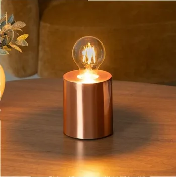 Lampička Atmosphera - Stolní lampa SABA 1xE27/40W/230V měděná