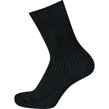 Pánské ponožky KNITVA Klasické bavlněné ponožky FAJAN - 5 párů šedá tmavá 47