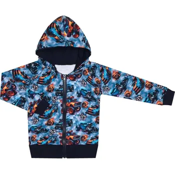 Mikina na zip - Monster truck Velikost: 116