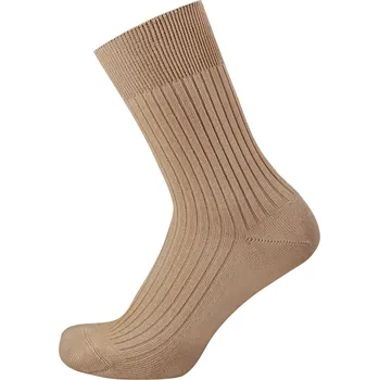 Pánské ponožky KNITVA Klasické bavlněné ponožky FAJAN - 10 párů béžová střední 47