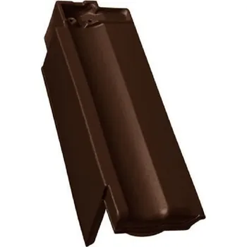 pálená krytina Taška okrajová levá Tondach Contiton 12 -engoba/tmavě hnědá