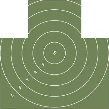 Terč na sportovní střelbu Terč nekryté ležící figura