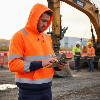 Pánská mikina Portwest Mikina ETANGA, různé barvy Velikost XXXL oranžová/navy