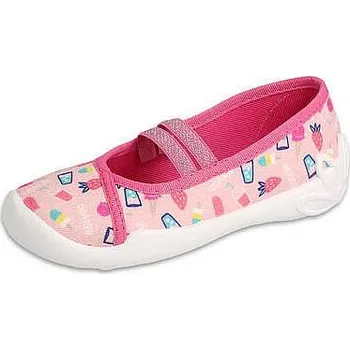 Dívčí bačkory BEFADO dívčí balerínky 116X324 růžové 29