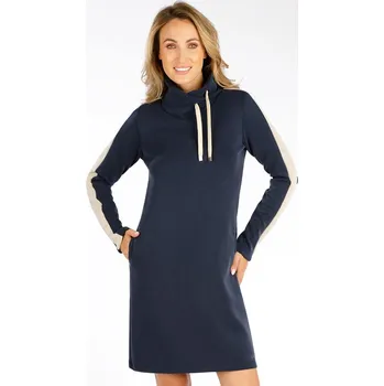 Dámské šaty Litex Dámské mikinové šaty 7F081 tmavě modrá L