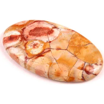 Přírodní kámen Kabošon Birds Eye Jaspis č.6284 (45x26x6mm)