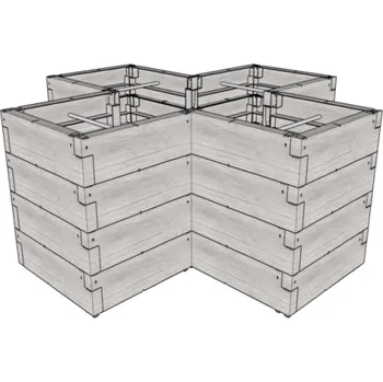 Vyvýšený záhon JUWEL TIMBER ERGOLINE CROSS (20479) LG3249