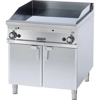 Kuchyňský gril Grilovací deska 76x68 plynová hladká s podestavbou | RM - FTL-98