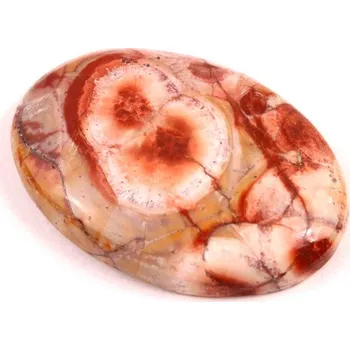 Přírodní kámen Kabošon Birds Eye Jaspis č.6299 (36x25x7mm)