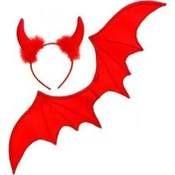 Karnevalový kostým Zestaw akcesoriów diabełka czerwony