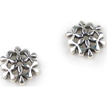 Kaplík Ø8 mm vločka, barva 1 platina