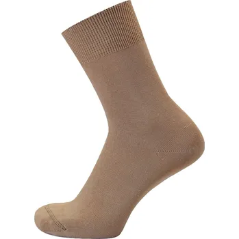 Pánské ponožky KNITVA 100% bavlněné ponožky EMIL - 10 párů béžová střední 48