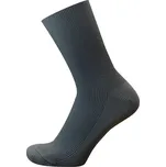 KNITVA Zdravotní ponožky bez lemu NELA - 5 párů šedá tmavá 50