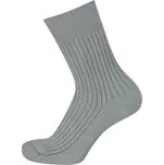 KNITVA Klasické bavlněné ponožky FAJAN - 5 párů šedá světlá 39