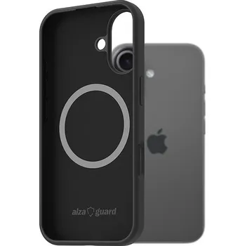 Pouzdro na mobilní telefon AlzaGuard Silicone Case Compatible with Magsafe pro iPhone 17 černý