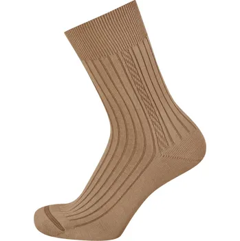 Pánské ponožky KNITVA Pánské bavlněné ponožky KAREL - 5 párů béžová střední 39