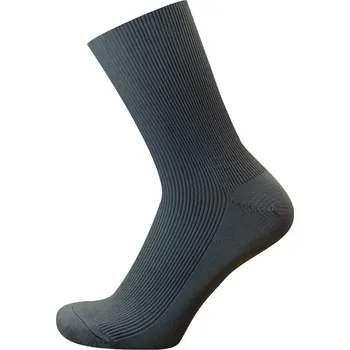 Pánské ponožky KNITVA Zdravotní ponožky bez lemu NELA šedá tmavá 45