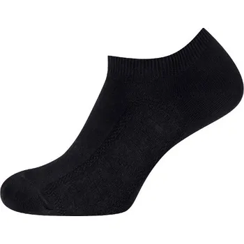 Pánské ponožky KNITVA Sportovní kotníčkové ponožky se vzorkem DANUTA - 5 párů černá 38